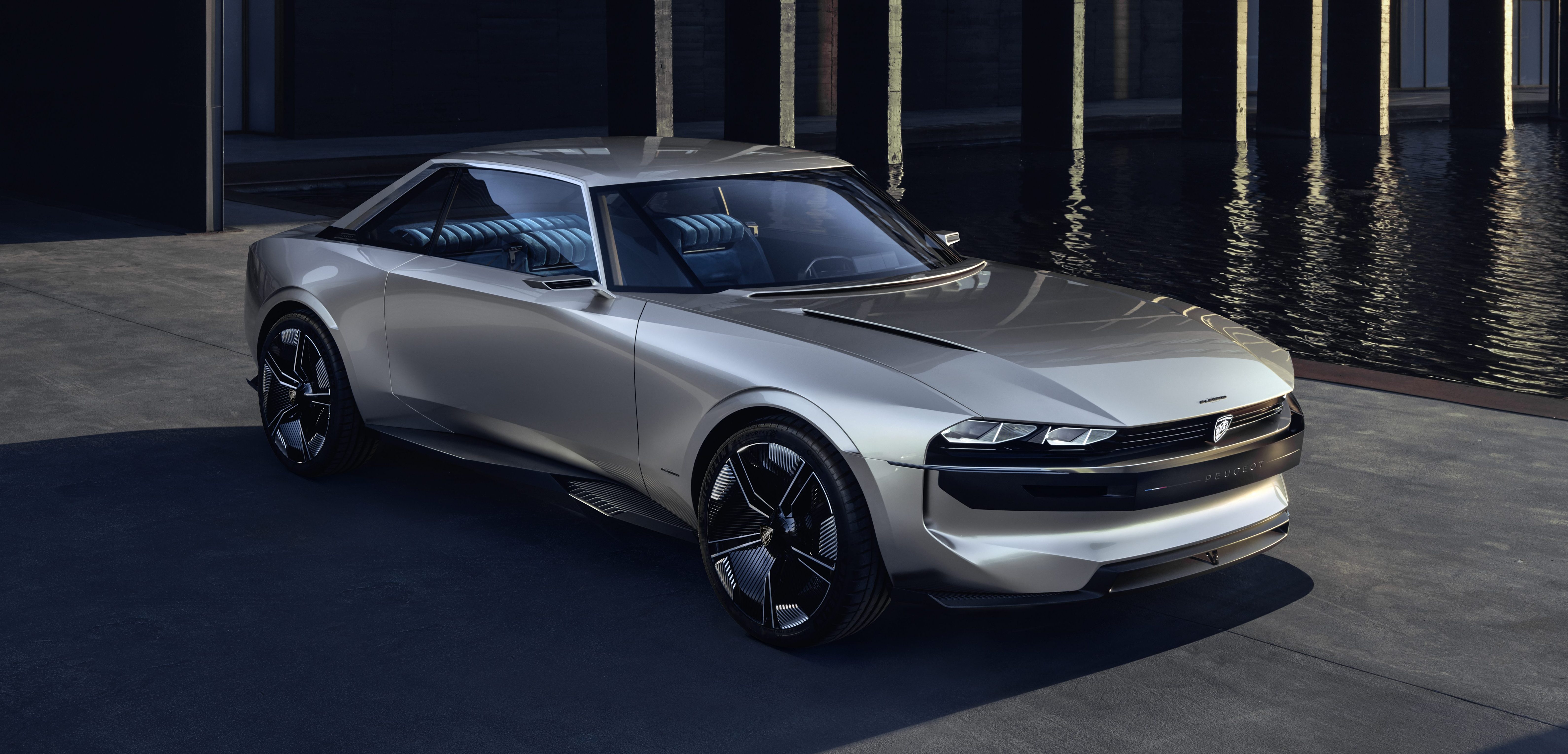 Peugeot unveils all-electric coupe concept with some muscle car DNA and