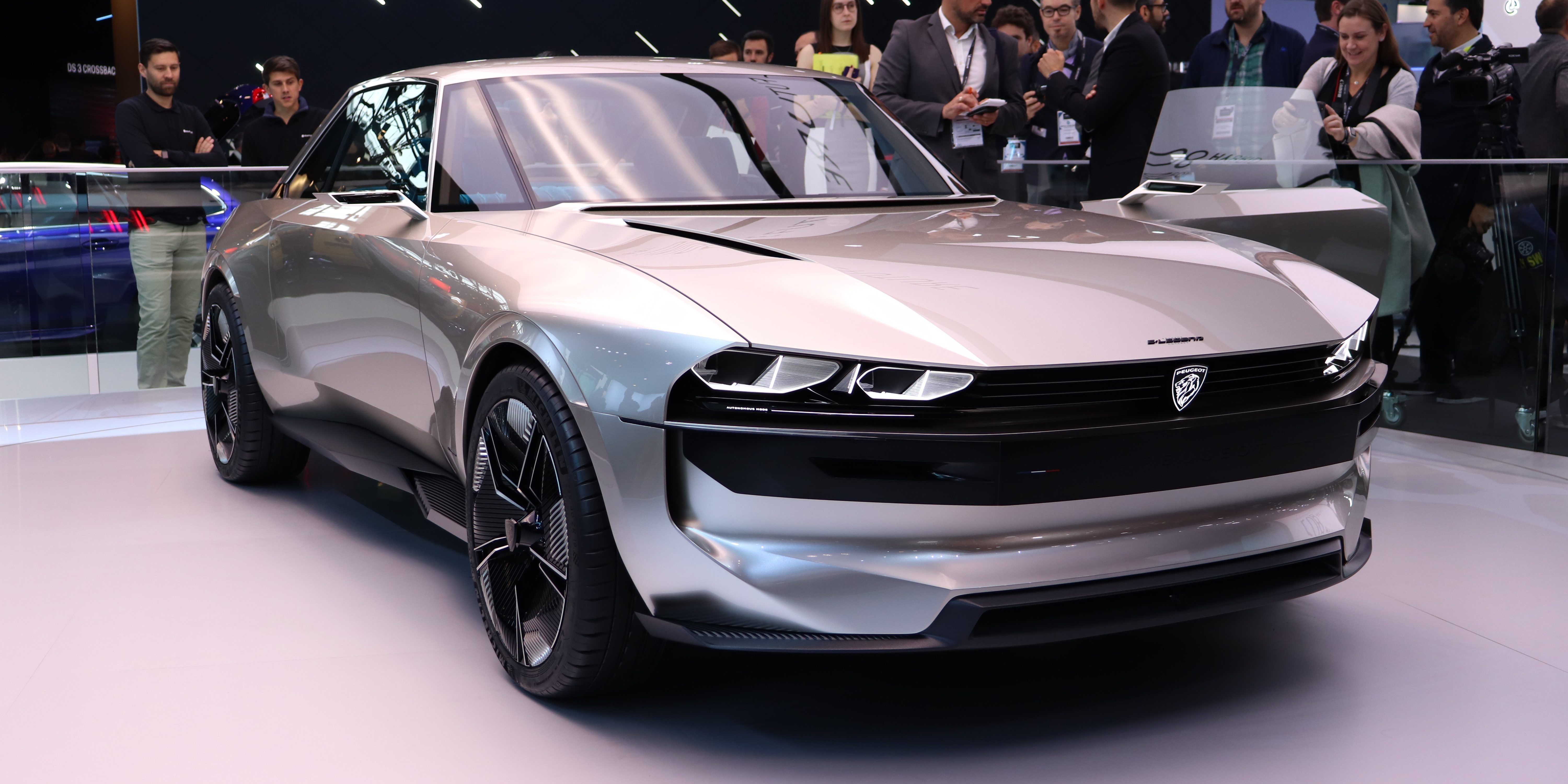 A closer look at Peugeot's stunning new e-Legend electric vehicle
